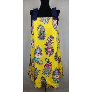 Anthropology Maeve Women's M Yellow Sundress floral festival flirty colorful